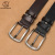 Factory Direct Sales Men's Genuine Leather Belt Pin Buckle Cowhide Belt Belt Men's Casual Retro Pant Belt One Piece Dropshipping