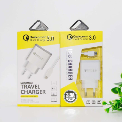Charger American Standard European Standard Set Two-in-One 1A, 2A, Qc3.0 Fast Charging Set