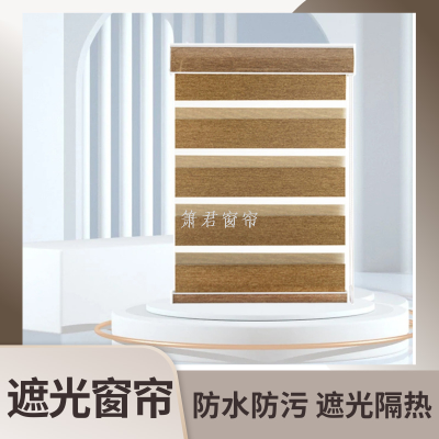 Shading Curtain Blinds Double Roller Blind Day & Night Curtain Soft Gauze Curtain Roller Curtain Rod