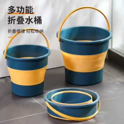 Convenient Travel Collapsible Bucket Car Wash Fishing Bucket
