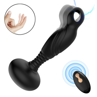 Fox Tail Wireless Remote Control Electric Shock Pick Butt Plug Vibration Self-Wei Device Back Court Thorn Massager Wholesale Delivery