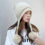 Autumn and Winter Korean Style Cute Hanging Ball Hat Female Fleece Lined Padded Warm Keeping Knitted Hat Sweet Outdoor Cold-Proof Woolen Cap