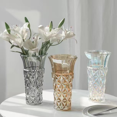 King Glass Vase Home Decoration Crystal Glass Vase