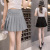 Spring, Summer, Autumn Pleated Skirt Skirt New Retro Student's Dress Korean Style High Waist Black Skirt A- Line Skirt