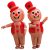 2023 Cross-Border Adult Gingerbread Man Performance Inflatable Clothing Christmas Festival Cartoon Doll Inflatable Clothing