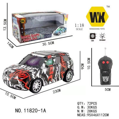 Cross-Border Wholesale Remote Control Car Water Special Printing Bumblebee 3D Two-Way Remote Control Car