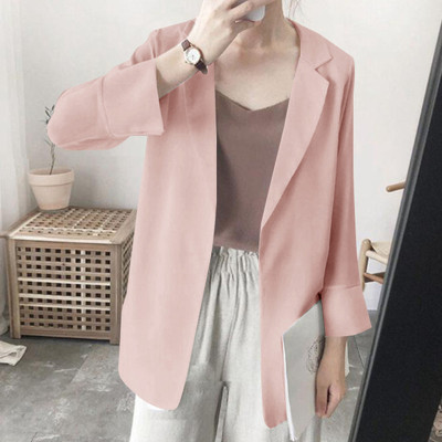Summer Pink Suit Jacket Women's New Design Sense Niche Short Short Suit This Year