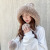 Autumn and Winter plus Velvet Solid Color Knitted Hat Women's Outdoor Cold Protection Thickening Mongolian Cap Fashion Fur Ball Sleeve Cap Wholesale