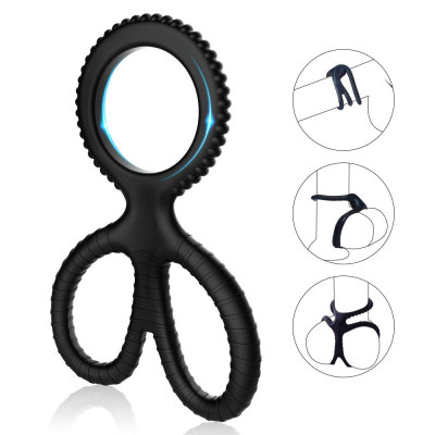 Yin Diameter Scissors Horseshoe Ring Sex Product Couple Resonance Yin Diameter Shared Adult Supplies Wholesale Delivery