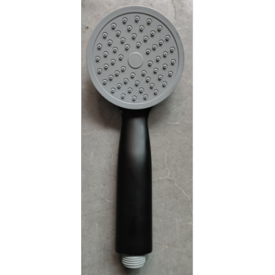 Ds65 Gray Surface Black Handle Shower Head