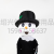 2023 Amazon New Christmas Inflatable Headgear Black Hat Snowman Christmas Party Inflatable Costume