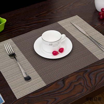 Factory in Stock Nordic Style Japanese Style Two-Tone Gradient Heat Proof Mat Table Mat Western-Style Placemat Cup Mat Bowl Mat Plate Mat