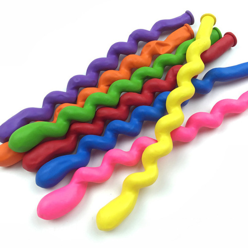 Spiral Balloon Screw Balloon Thickened Twist Balloon Large Strip Seven Dragon Bar Balloon