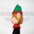 2023 Amazon New Christmas Elf Inflatable Headgear Christmas Party Supplies Inflatable Costume
