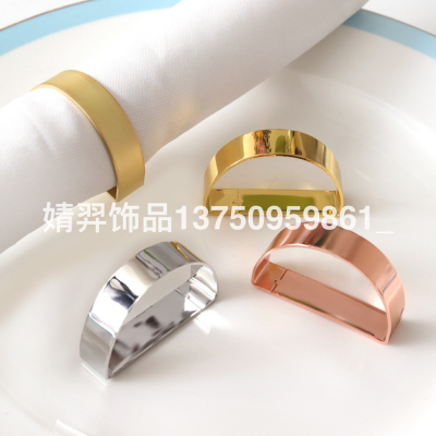 Napkin Ring Western-Style Wedding Party Decoration Factory Direct Sales Self-Designed