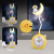 Astronaut Multi-Purpose Alarm Clock Table Lamp USB Charging for Astronaut Pendant Student Desktop Gift for Girls Gift