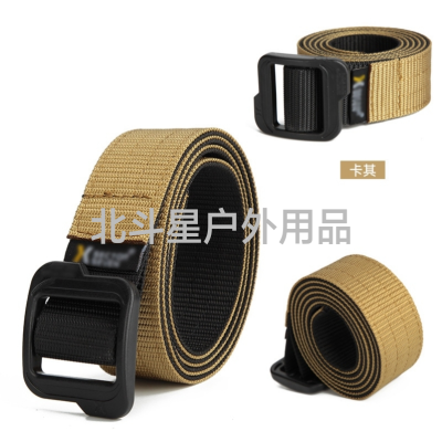 [Tactical Belt] Outdoor Military Fans 1.5-Inch Nylon Pant Belt Expansion Sports Military Training Nylon Double-Sided Belt