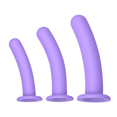 Sexy Tail Silicone Anal Thimble Three-Piece Set for Men and Women Self-Wei Device Fake Sheep Tool Yin Diameter Back Adult Supplies Batch