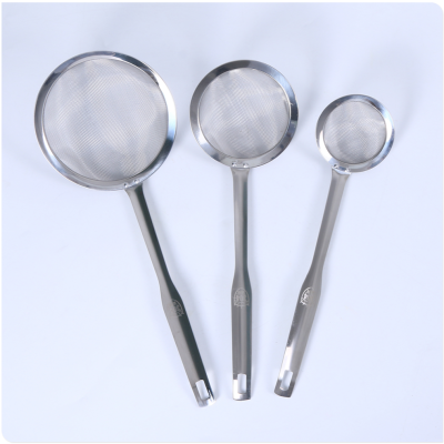 304 Stainless Steel Colander Soy Milk Filter Sieve Household Kitchen Ultra-Fine Fried Noodles Strainer Dumpling Density Dreg Screening Strainer