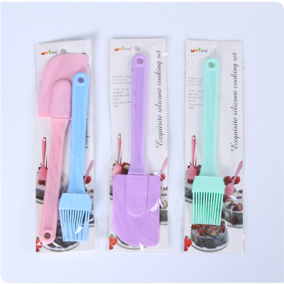 Oil Brush Kitchen Pancake Oil Brush Household High Temperature Resistant Edible Silicon Barbecue Baking Complementary Food Pancake Small Scraper