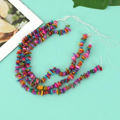 Natural Color Shell Beads Chain Handmade DIY Accessories Bracelet Necklace Natural Production