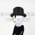 2023 Amazon New Christmas Inflatable Headgear Black Hat Snowman Christmas Party Inflatable Costume