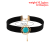 Accessories Vintage Turquoise Single-Layer Choker, Simple Ethnic Style Alloy Flower Disc Necklace