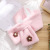 Japanese and Korean Sweet Cute Women's Solid Color Scarf Mori Style Small Fresh Furry Cross Scarf Wholesale