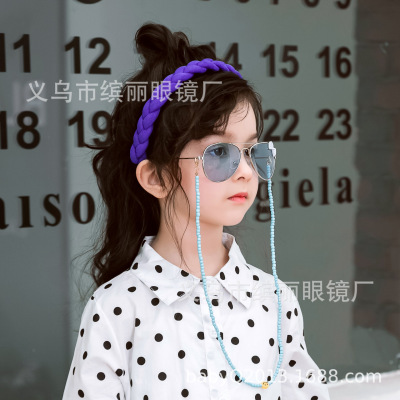 Fashion Bowknot Kids Sunglasses Korean Style Cute Style Boys and Girls Sunglasses Personality Trend Cross-Border Sunglasses