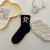 SocksBlack and White Twist Accessories Socks for Women Winter Fleece Lined Padded Warm Keeping Coral Fleece Tube Socks Sleeping Socks Room Socks