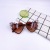 New Sticky Pearl Peach Heart Frame Sunglasses Personality Fashion Boys Girls Sun Protection Cool Cute Sun Glasses