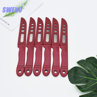 One Yuan Store Stall Supply Fruit Knife Disposable Small Red Knife Banquet Banquet a Leg of Mutton Small Knife Barbecue Knife