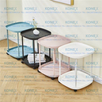Small Coffee Table round Table Living Room Sofa Side Table Simple Modern Mini Bedroom Bedside Table Storage Corner Table