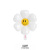 White Smiling Face Ins Little Daisy Color Macaron Aluminum Film Balloon Photo Props Balloon Set SUNFLOWER