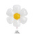 White Smiling Face Ins Little Daisy Color Macaron Aluminum Film Balloon Photo Props Balloon Set SUNFLOWER