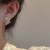 New French Triangle 925 Silver Ear Studs Stud Earrings Women's Korean-Style High-Grade Earrings Female Online Influencer Trendy Earrings