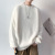 Haima Wool Sweater Men's Autumn and Winter Thickened Korean Style Trendy Bottoming Sweater Loose Inner Wear Hong Kong Style Crew Neck Sweater