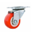 1.5-inch light red wheel 2.0-inch universal wheel PVC plastic casters move bookcase audio wheel