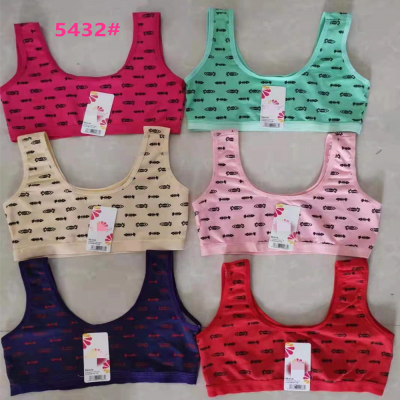 Cute Tube Top Milk Silk Vest for Little Girls during the Development Period of Middle and Big Children
