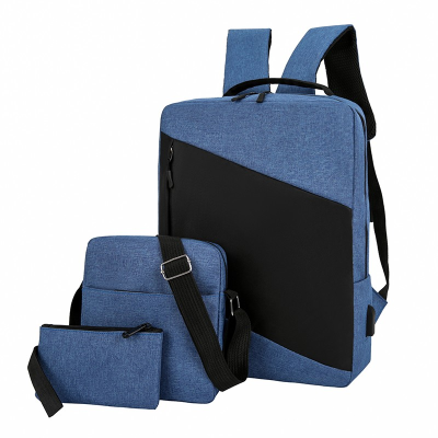 Waterproof Travel Computer bag bagpack Smart USB charging School back pack Business Laptop Backpack set 3 in 1