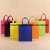 Color printing non-woven bag custom folded bag shopping bag custom spot non-woven three-dimensional bag flat pocket