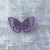 Single-Layer Six-cm Embroidered Butterfly Ornament Accessories Shoes Clothing Cell Phone Shell Accessories DIY Material