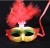 Halloween Masquerade Feather Mask Party Ball Princess Mask Half Face Mask Feather Painted Mask