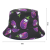 Creative Printing Eggplant Avocado Pattern Bucket Hat Spring and Autumn Outdoor Casual Sun-Proof Versatile Student Bucket Hat