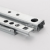 17mm Two Segments Drawer Slide Steel Ball Double Pull Side Mounted Guide Rail Mute Mini Two-Way Thickness 0.8mm