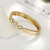 Brick Bracelet Gold Zinc Alloy Women's Fine Fashion Classic Personality Trendy Light Luxury High-End Clothing Ornament