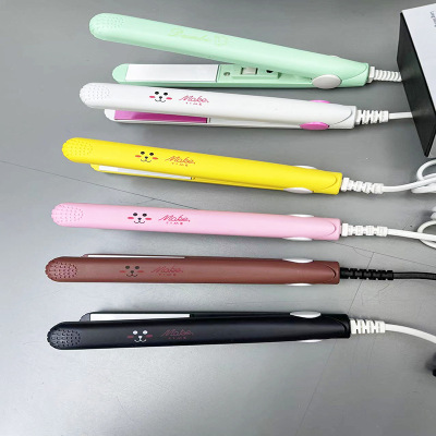 Hair Curler Hair Straightener Student Mini Female Small Electric Hair Straightener Hair Curler and Straightener Dual-Use Bangs Hair Straightener and Curler Factory Direct Sales