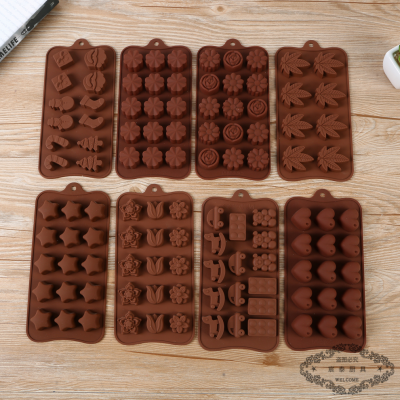 Cake Mold Foreign Trade New Multi-Style Silicone Chocolate Mold Love Animal Handmade DIY Baking Mold
