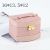 Korean Style PU Leather Large Capacity Jewelry Jewelry Box Three-Layer Drawer Earrings Necklace Ring Cosmetic Mirror Storage Box