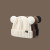 Chengwen Cute Bear Ears Oversized Loose Woolen Cap Children's Winter Thick Warm All-Match Knitted Hat Make Face Look Smaller